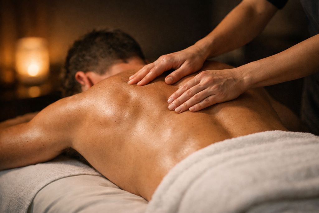 Massage for men at U Spa Al Barsha, Dubai