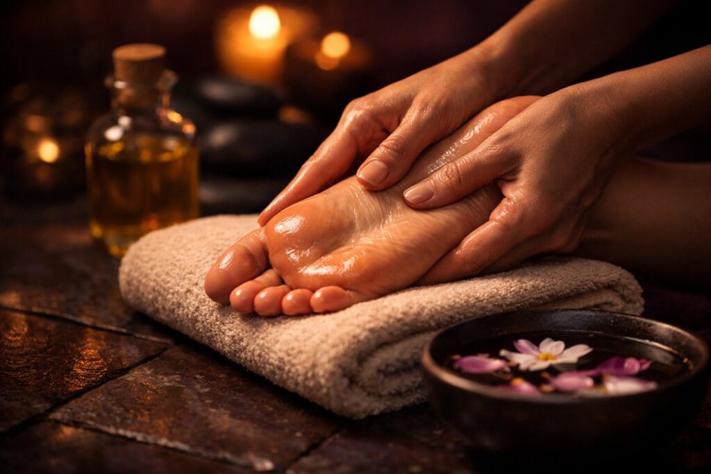 foot massage vs reflexology at U Spa Dubai