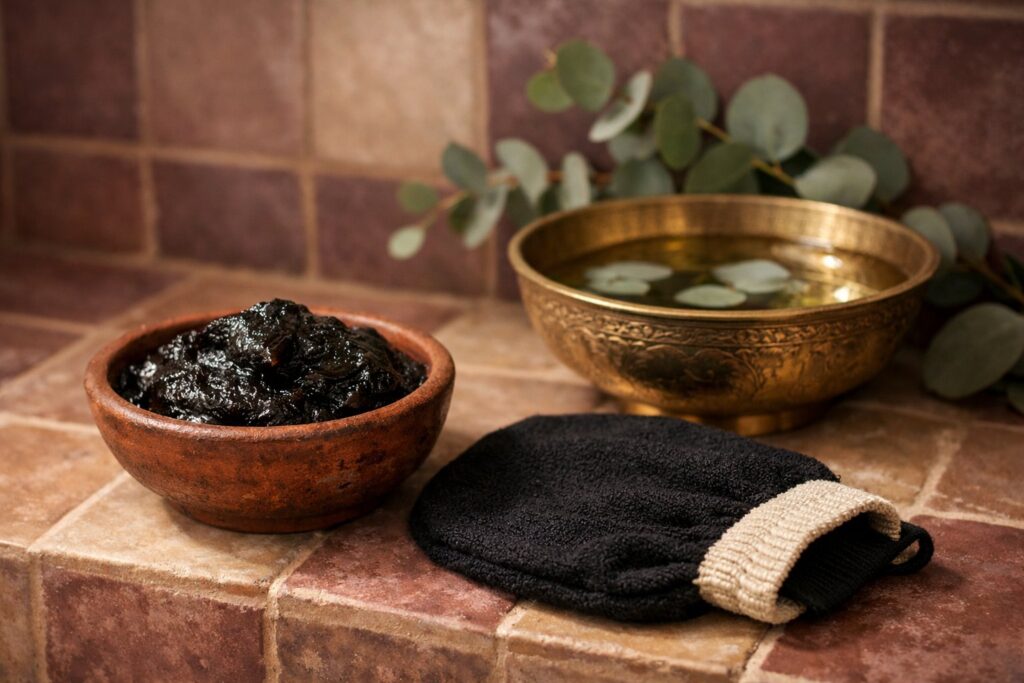 Body scrub, kessa and beldi soap: what exfoliation does for the skin